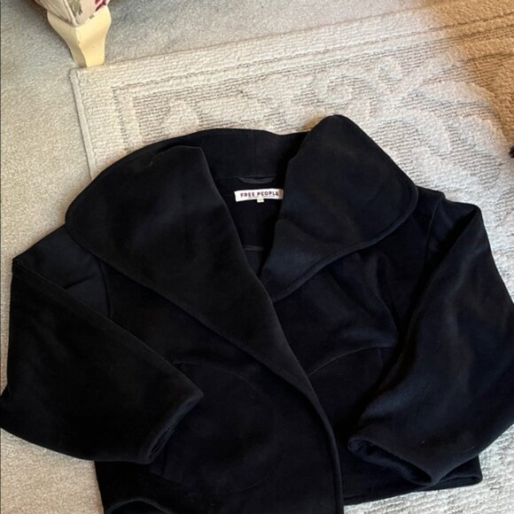 Free People Jackets & Blazers - Free People Midnight Blue Coat